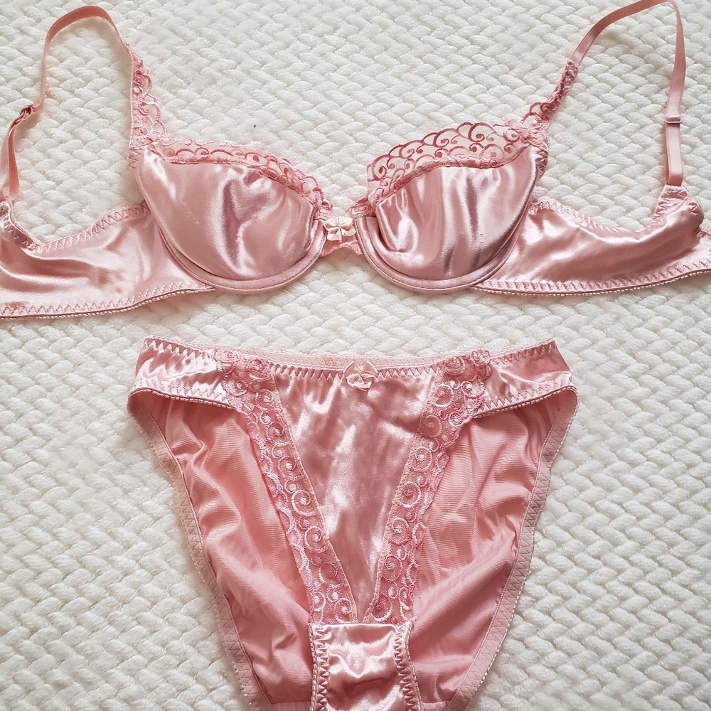 Vintage Satin Victoria's secret set